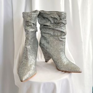 Guess Silver Sparkly Boots